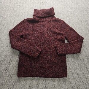 Chicos Turtleneck Sweater Womens 0 Multicolor Shaggy Long Sleeve Pullover